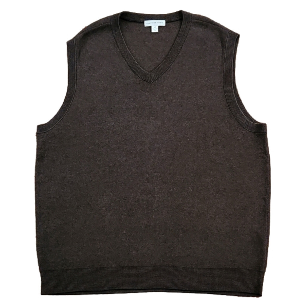 3/$20 Cypress Links Brown & Black Sweater Vest